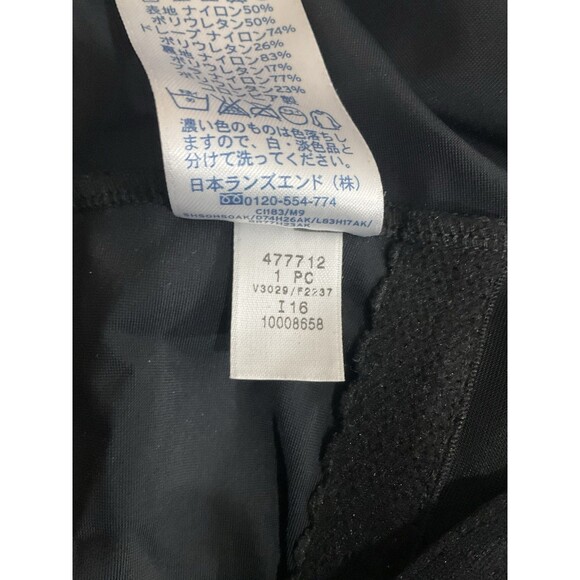 Lands End Womens SlenderSuit Carmela One Piece Swimsuit 16 Black Underwire NWOT - Picture 8 of 9